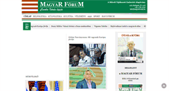 Desktop Screenshot of magyarforum.hu