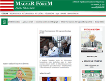 Tablet Screenshot of magyarforum.hu